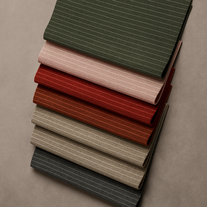 Gefächerte Stofffarben der Kollektion DALI