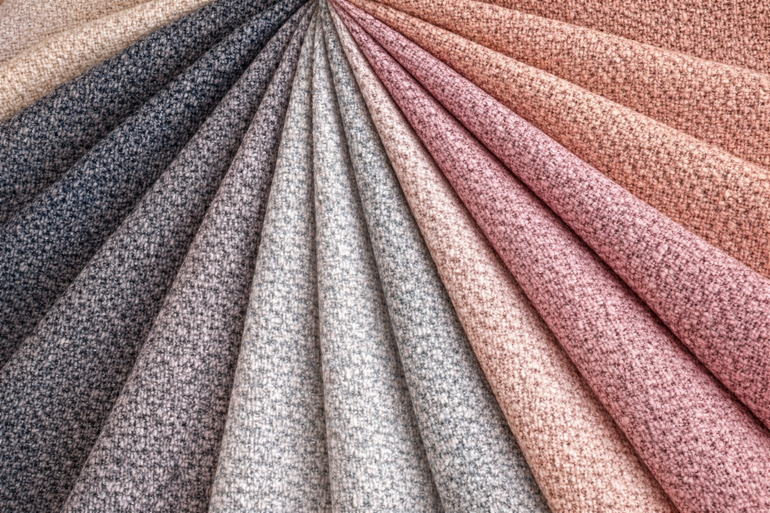 Musterfächer der Polsterstoff-Kollektion FANTASY